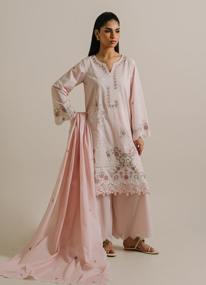 3PC Embroidered Suit