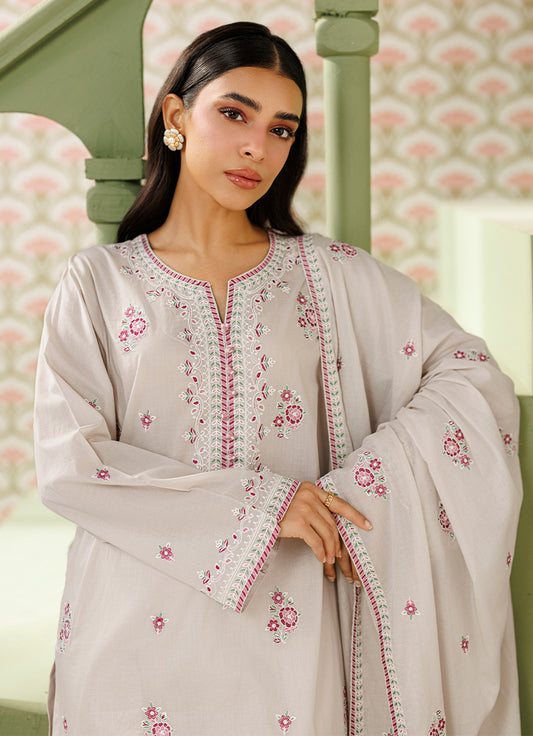 Embroidered 3 PC Suit