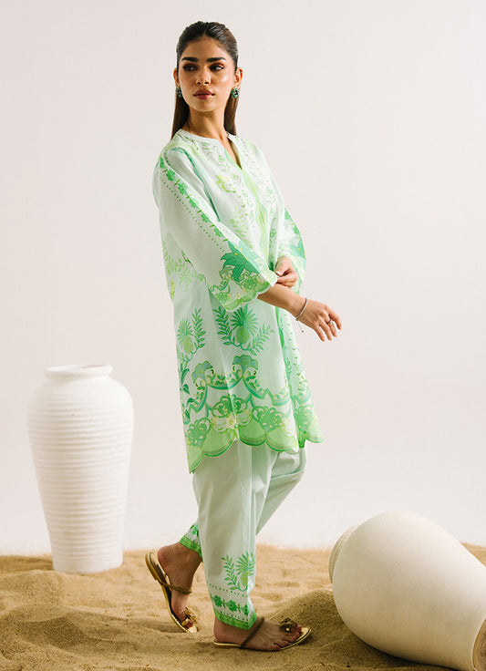 Printed Solid CO-ORD Set