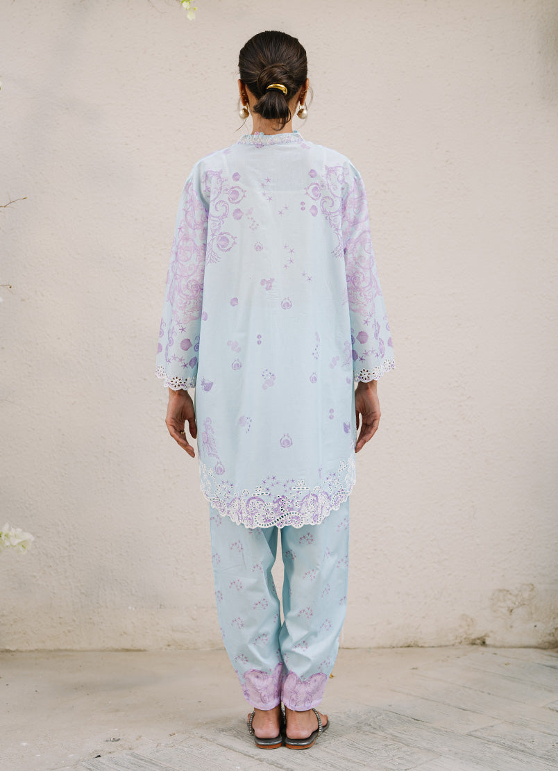 Printed Embroidered CO-ORD Set