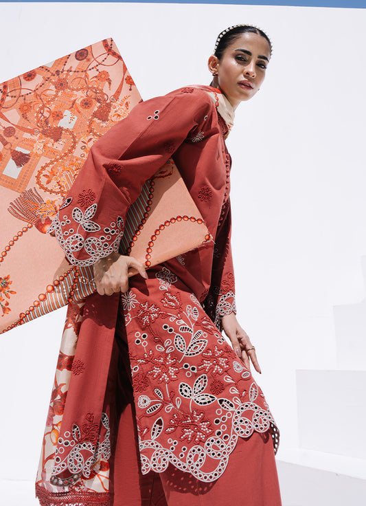 Embroidered 3 PC Suit