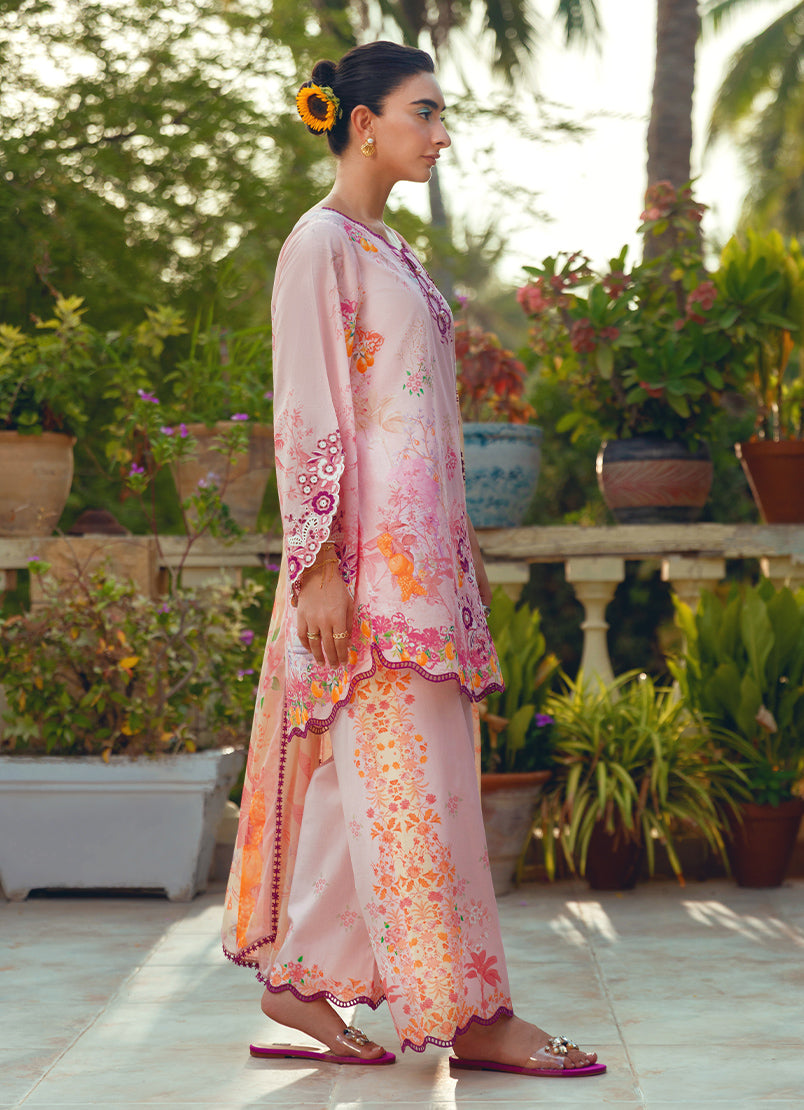 Printed Embroidered 3 PC
