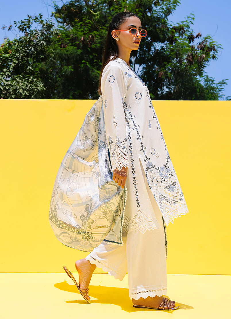 Embroidered 3 PC Suit