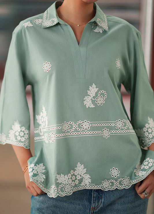 Embroidered Top