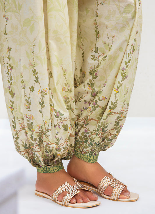 Printed Embroidered 3 PC Suit