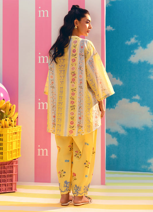 Printed Solid CO-ORD Set