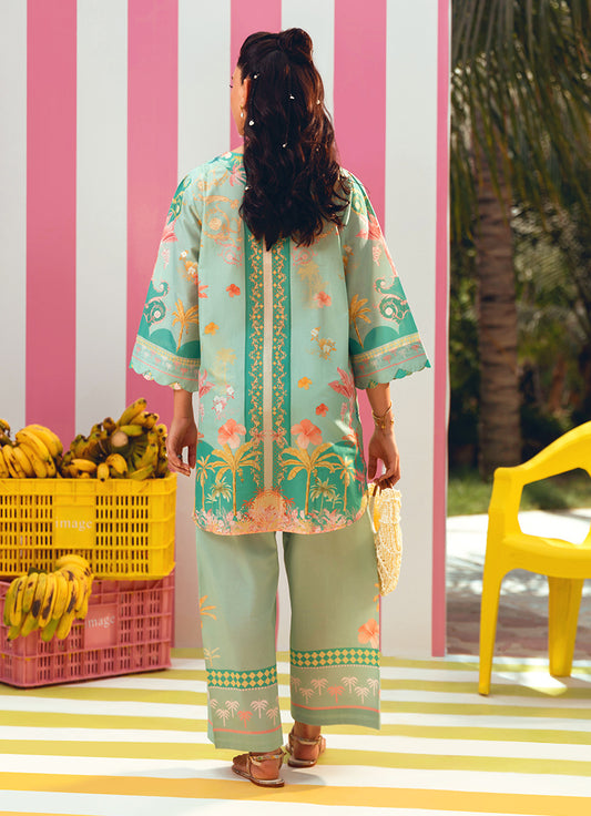 Printed Solid CO-ORD Set