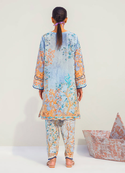 Printed Embroidered CO-ORD Set