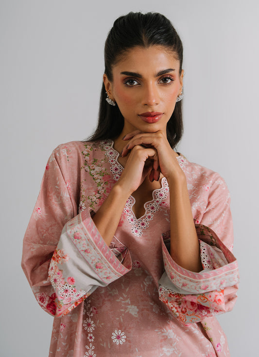 Printed Embroidered  Kurta