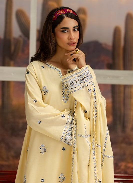Embroidered 3 PC Suit