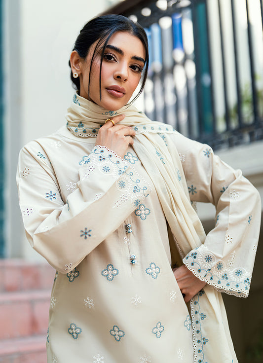 Embroidered 3 PC Suit