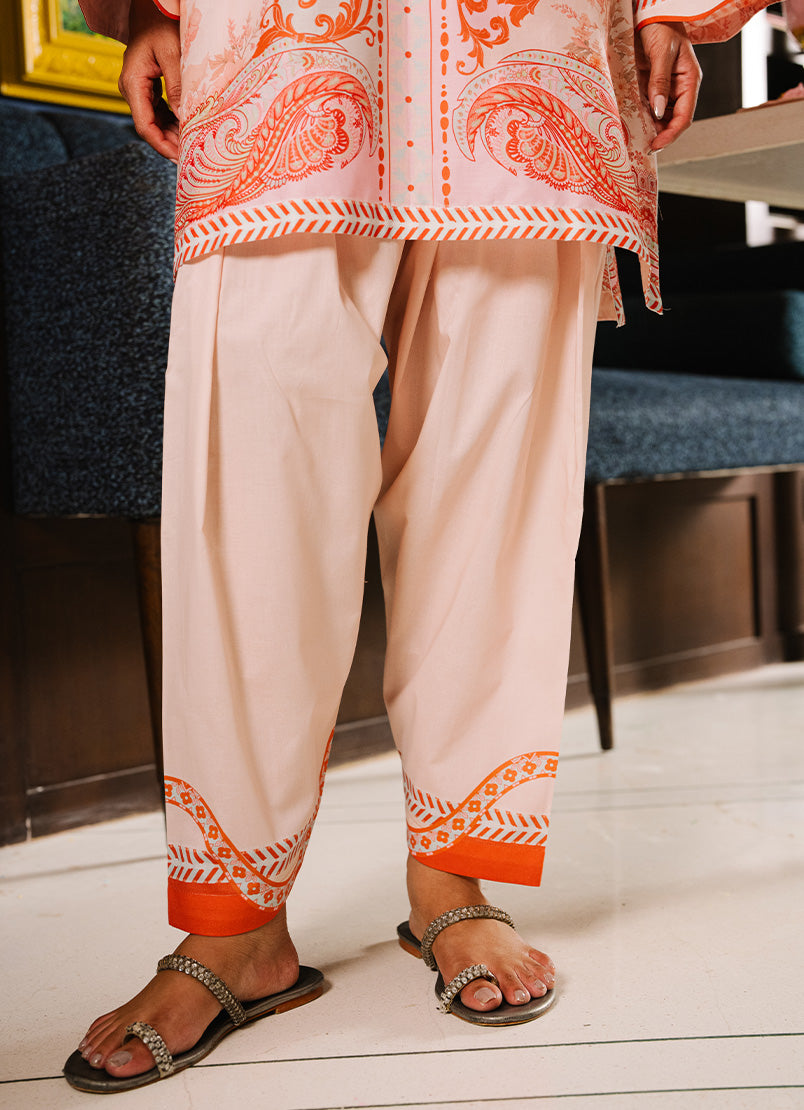 Printed Solid CO-ORD Set