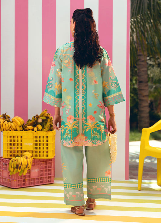 Printed Solid CO-ORD Set