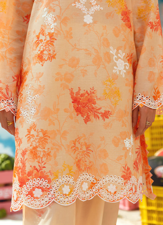 Printed Embroidered CO-ORD Set