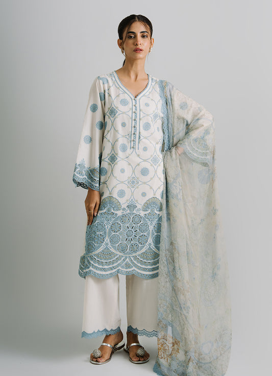 3 PC Embroidered Suit