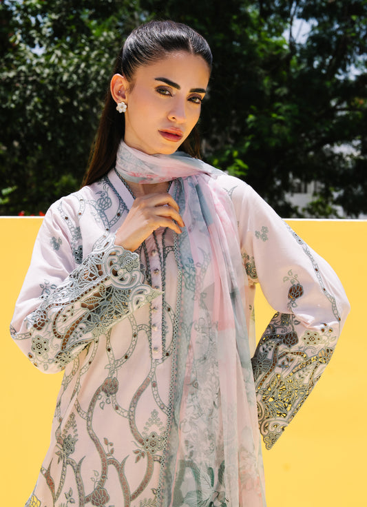Embroidered 3 PC Suit