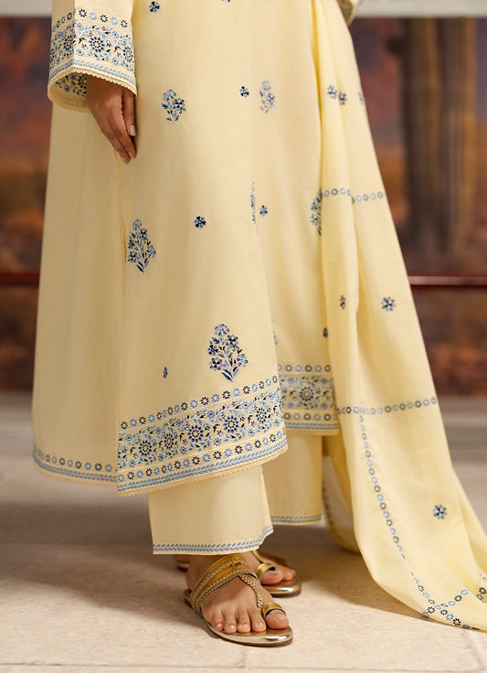 Embroidered 3 PC Suit