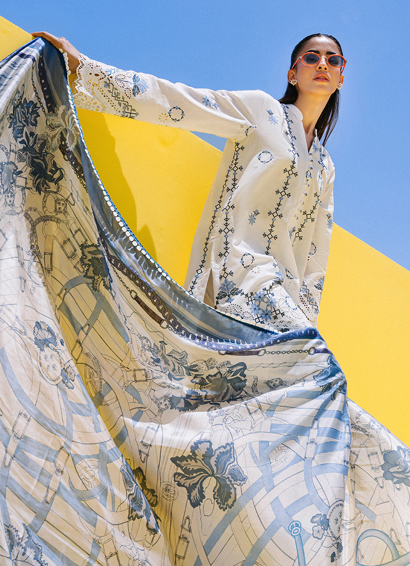 Embroidered 3 PC Suit