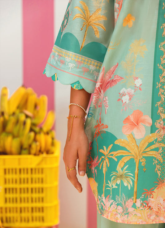 Printed Solid CO-ORD Set