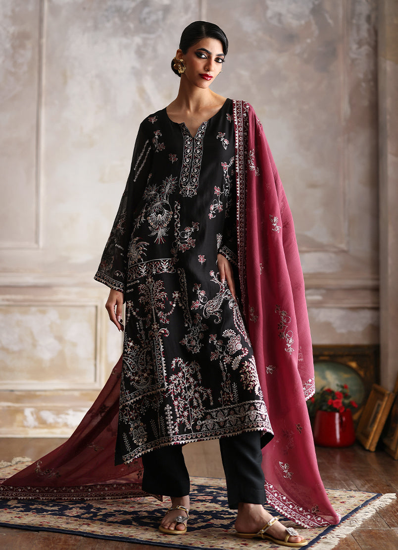 3 PC Embroidered Suit