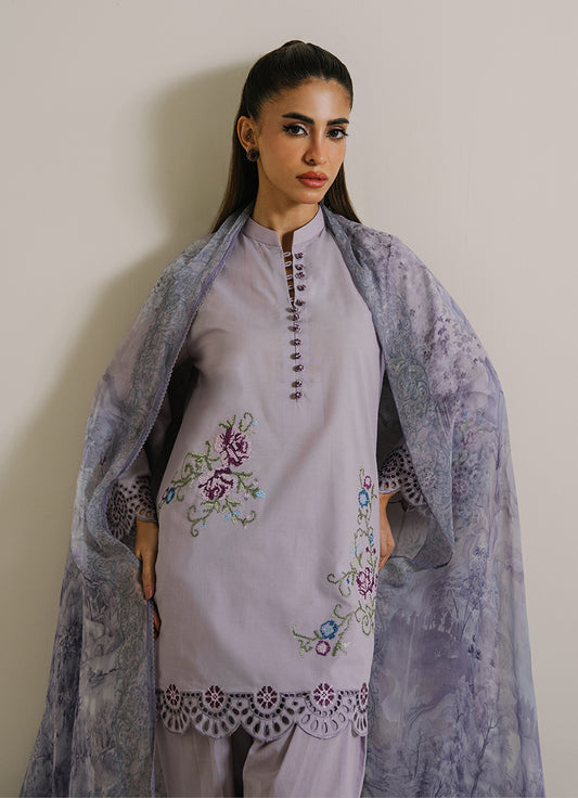 3PC Embroidered Suit