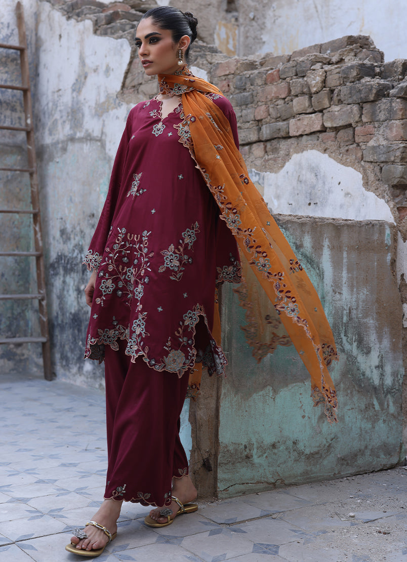 3 PC Embroidered Suit