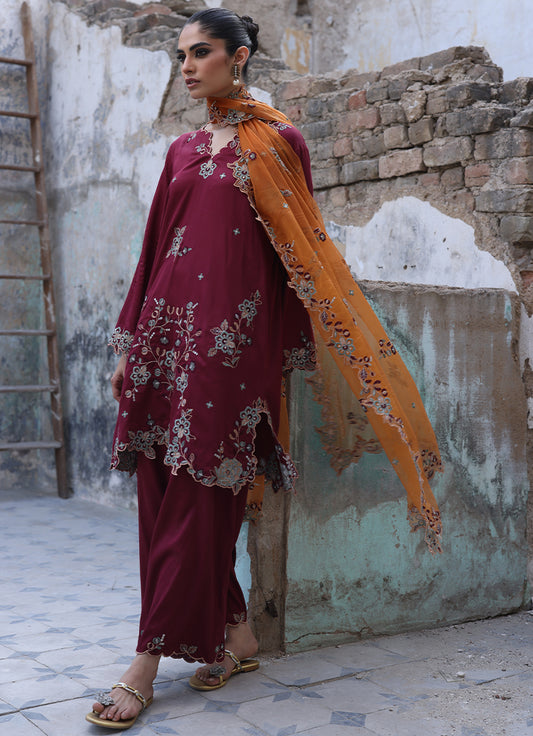 3 PC Embroidered Suit