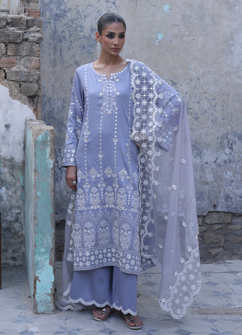 3 PC Embroidered Suit