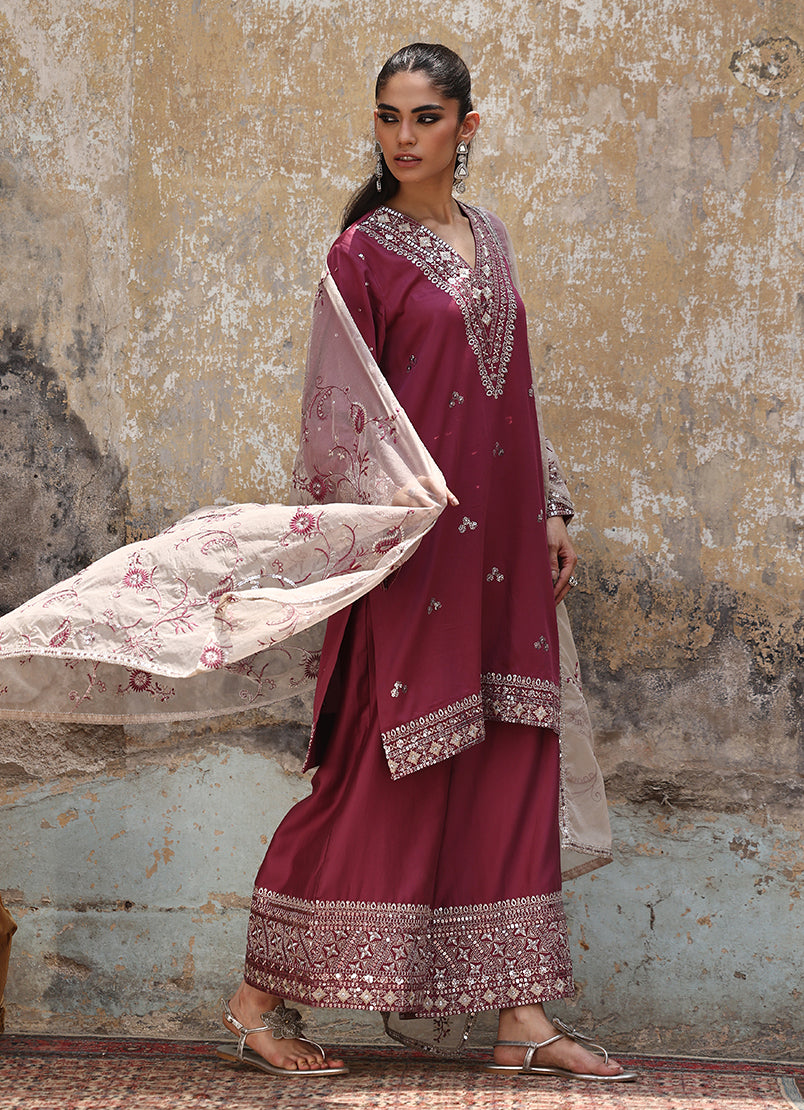 3 PC Embroidered Suit