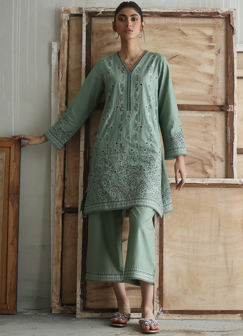 green-embroidered-co-ord-set