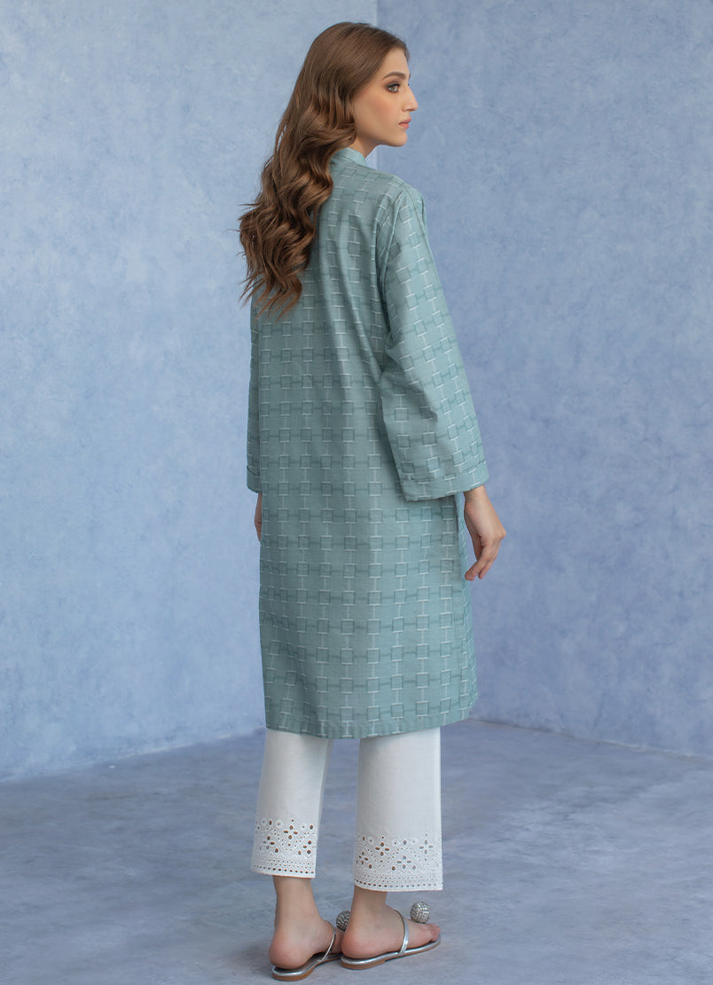 Jacquard Solid Kurta