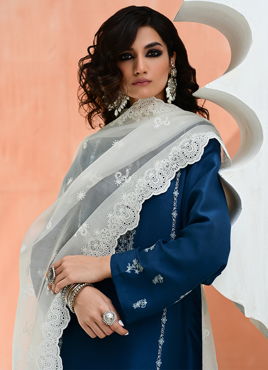 Organza Embroidered Dupatta