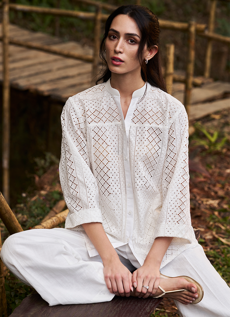 chikan-embroidered-top