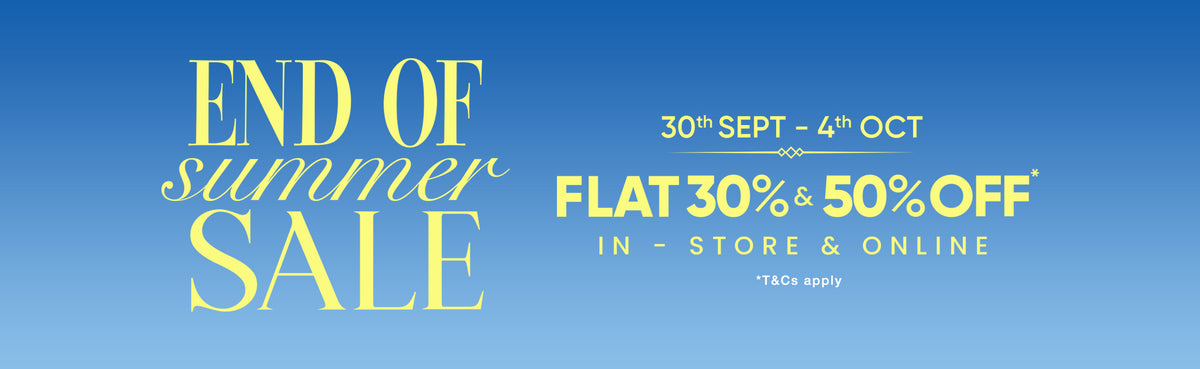 END OF SUMMER SALE