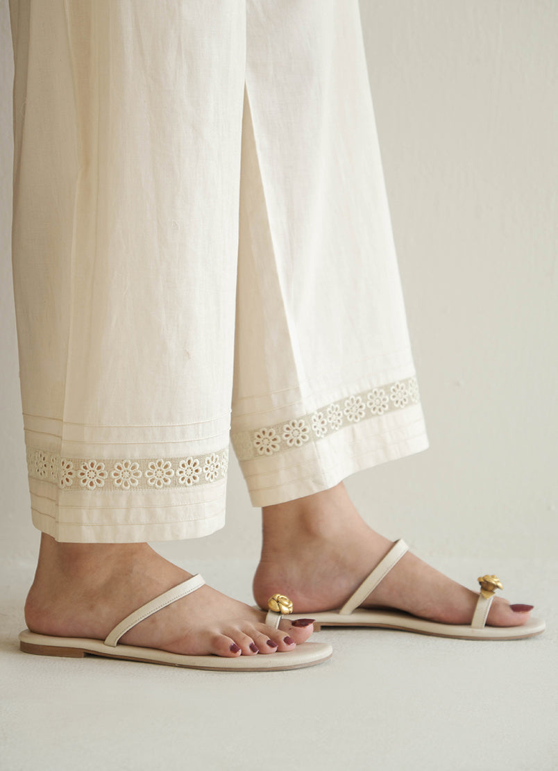 Beige Lace Culotte